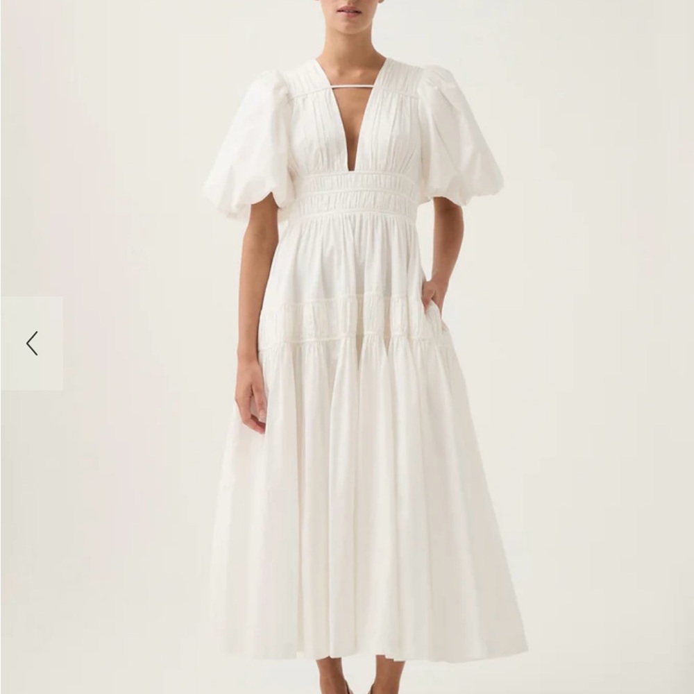 Aje Fallingwater Ruched Midi